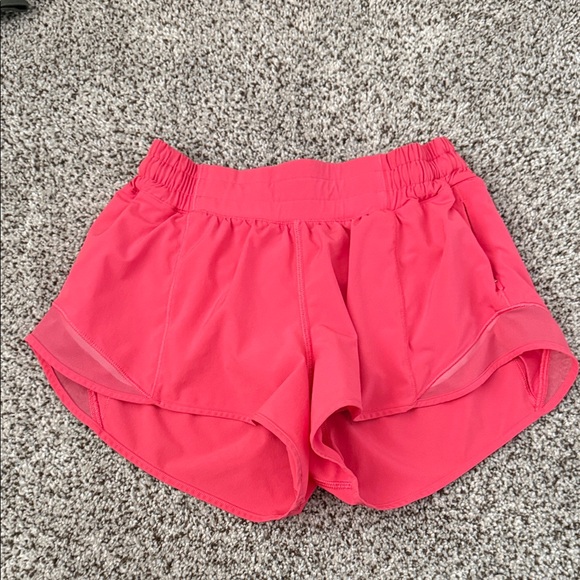 Lululemon Hotty Hot HR Bright Pink Athletic Shorts - Picture 1 of 8